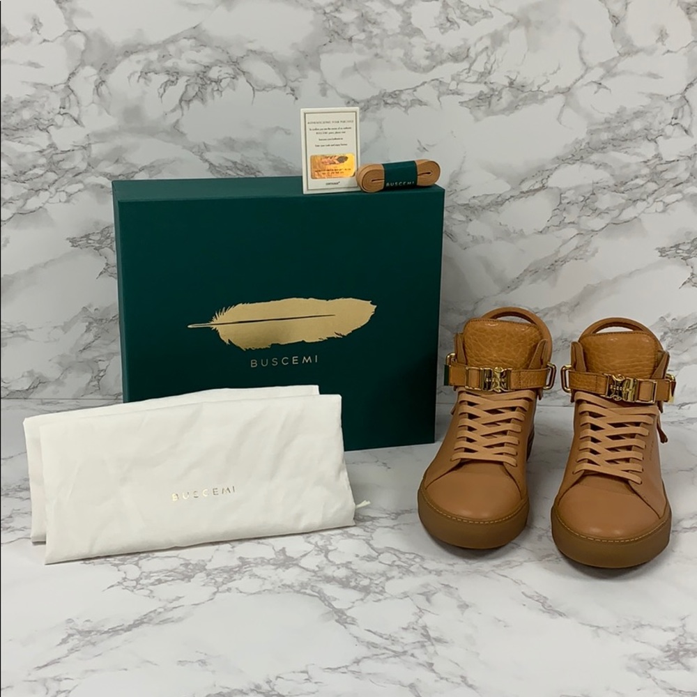 Authentic Buscemi Mens 100mm Clip HighTop Sneakers